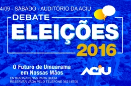 Candidatos a prefeito vão participar de debate na Aciu