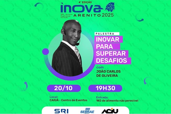 Palestra Inovar para Superar Desafios marca abertura do Inova Arenito