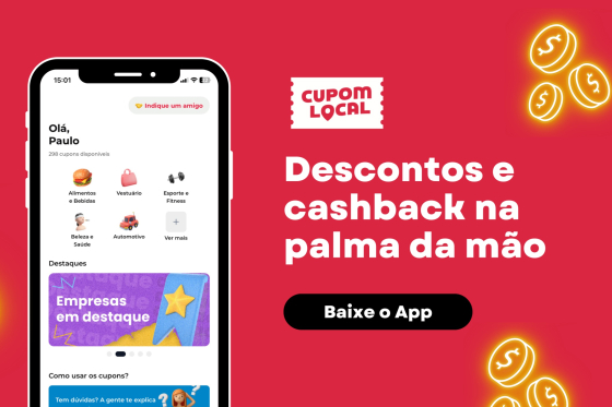 Aplicativo completa um mês com oferta de 350 cupons de desconto